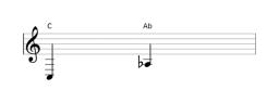 minor sixth - Sheetmusic Interval - Treble clef - Octave 3