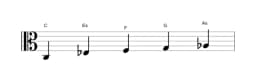 Noten der Tonleiter C Vietnamesisch 1 in drei Oktaven (3)