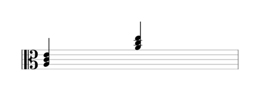 Sheet music of A Minor in three octaves (3)