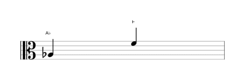 Sheet music of the Major sixth interval in three octaves (3)