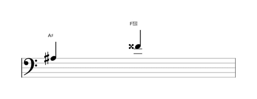 Sheet music of the Major sixth interval in three octaves (3)