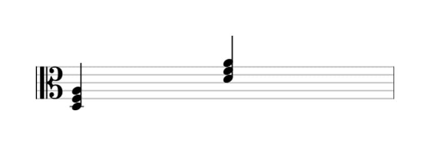 Sheet music of D Minor in three octaves (3)