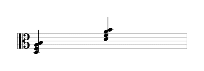 Sheet music of D Minor sixth in three octaves (3)