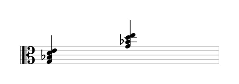 Sheet music of G Minor sixth in three octaves (3)