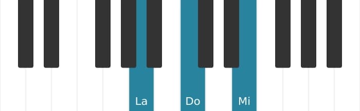 Voz de piano del acorde La Menor - 0