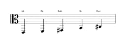Partitura de la escala Mi Scriabin en tres octavas (2)