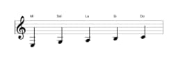 Partitura de la escala Mi vietnam 1 en tres octavas (3)