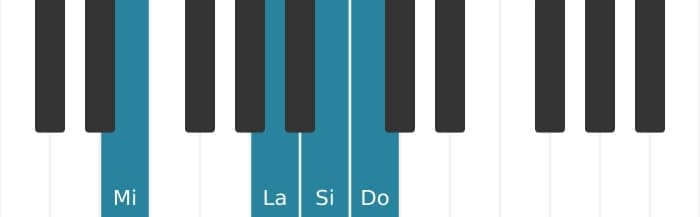 Voz de piano del acorde Si Bemol novena suspendido - 3