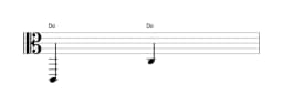 Partition de la note Do sur plusieurs octaves (2)