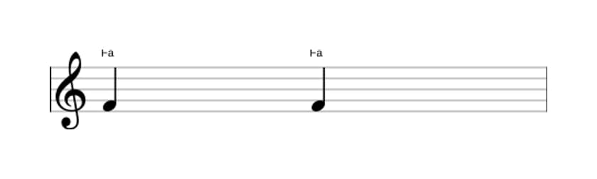 Partition de l'intervalle Prime juste en trois octaves (4)