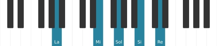 Voix de piano de l'accord La Onzième - 0