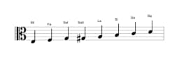 Partitions de la gamme Mi Espagnole heptetonique en trois octaves (3)