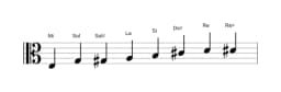 Partitions de la gamme Mi Kafi raga en trois octaves (3)