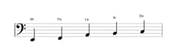 Partitions de la gamme Mi Kumoijoshi en trois octaves (2)