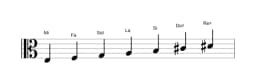 Partitions de la gamme Mi Naplitain majeure en trois octaves (3)