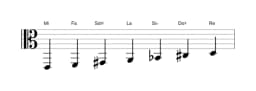 Partitions de la gamme Mi Orientale en trois octaves (2)