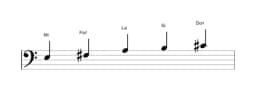 Partitions de la gamme Mi Ritusen en trois octaves (3)