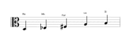 Partitions de la gamme Re Scriabin en trois octaves (3)
