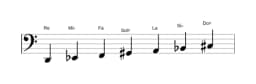 Partitions de la gamme Re Todi raga en trois octaves (2)