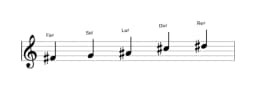 Spartiti della scala Fa Diesis Scriabin in tre ottave (4)