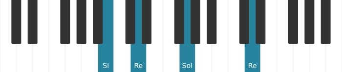 Intonazione al pianoforte dell'accordo Sol Maggiore - 3