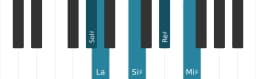 Scala di pianoforte per Sol Diesis Scriabin