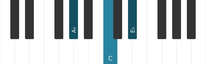 Piano-voicing van het As Majeur akkoord - 0