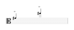 Bladmuziek van de noot Gis in meerdere octaven (4)