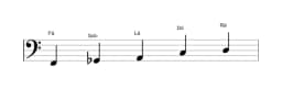 Partituras da escala Fá Scriabin em três oitavas (2)