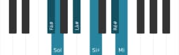 Escala de piano para Fá sustenido Prometheus Napolitana