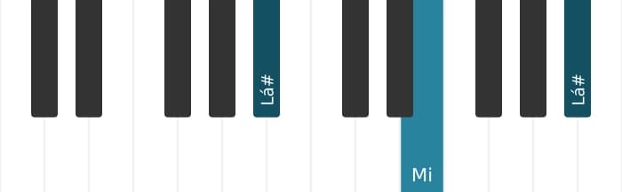 Voz de piano do acorde Lá sustenido Diminuto - 1