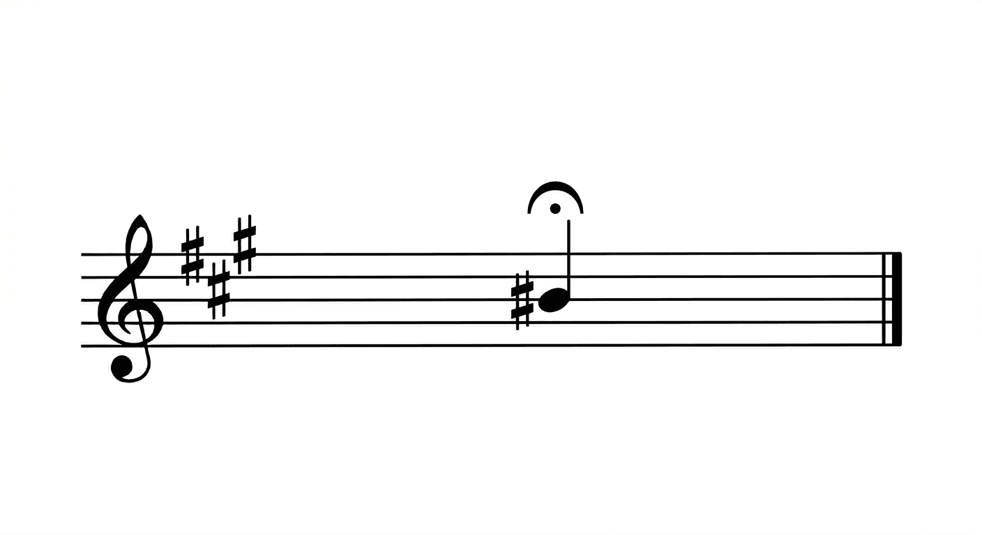 Fermata music sign