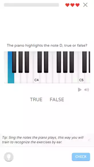 A question about the major second interval inside an exercise of the music theory learning app, Sonid.